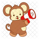 Affe Wald Banane Symbol