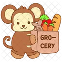 Affe Wald Banane Symbol