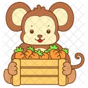 Affe Wald Banane Symbol