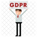 L Homme GDPR Protection Icône