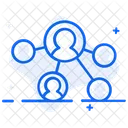 Affiliate Marketing User Network User Connection Icon