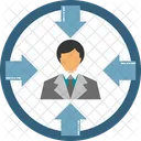 Man Arrow Management Manager Icon