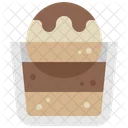 Affogato Coffee Ice Cream Icon