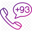 Afghanistan Dial Code  Icon