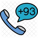 Afghanistan Dial Code  Icon