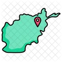 Afghanistan map Icon
