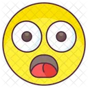 Afraid Emoji Afraid Expression Emotag Icon