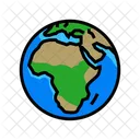 Africa Map  Icon