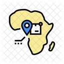 아프리카 배송  아이콘