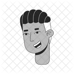 African american braids male smiling  Icon