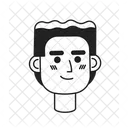 African american enthusiastic boy  Icon