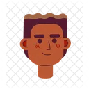 African american enthusiastic boy  Icon