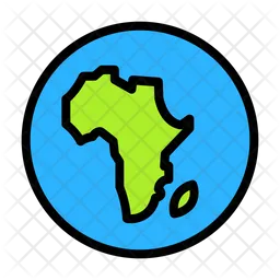 African Continent  Icon