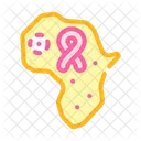 African Continent Aids Icon