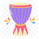 African Drum Djembe Drum Kettle Drum Icon