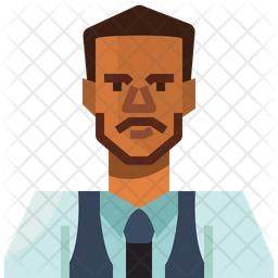 African Man Icon - Download in Flat Style