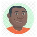 African American Man Avatar Person Icon