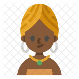 African Woman  Icon