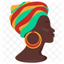 African Woman Girl Woman Icon