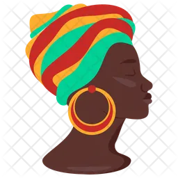 Afrikanische Frau  Symbol