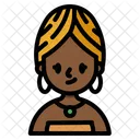 Afrikanische Frau  Symbol