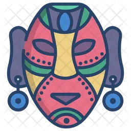 Afrikanische maske  Symbol