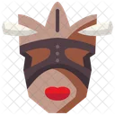 Afrikanische maske  Symbol