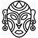 Afrikanische maske  Symbol