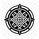 Afrikanische Kunstwerke Geometrische Kunstwerke Stammes Symbol