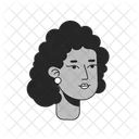 Adolescente afro-américaine  Icône