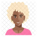 Afro blonde woman  Icon