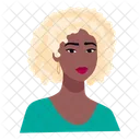 Afro blonde woman  Icon