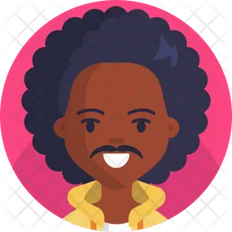 Afro Hair Man  Icon
