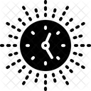 Afternoon Time Clock Icon