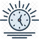 Afternoon Time Clock Icon
