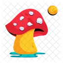 Agaric Mushroom  Icon