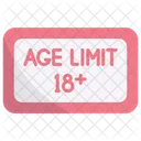 Age limit eighteen plus  아이콘