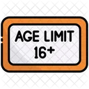 Age Limit Sixteen Plus Age Restriction Age Limit Icon
