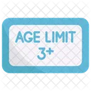 Age limit three plus  Icon