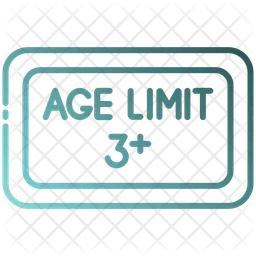 Age limit three plus  Icon