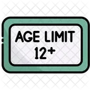 Age Limit Twelve Plus Age Restriction Age Limit Icon