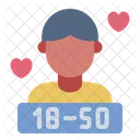 Age Range Profile Dating Icon