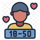 Age Range Profile Dating Icon