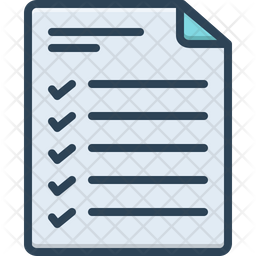 Agenda Icon Download In Colored Outline Style