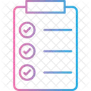 Agenda Checklist Plan Icône