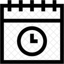 Calendario Horario Hora E Data Ícone