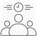 Agenda De Reuniao Icone Thinline Ícone
