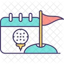 Agenda del torneo de golf  Icono