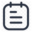 Agenda Interface Outline Icon