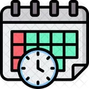 Cronograma Agenda Hora E Data Icon